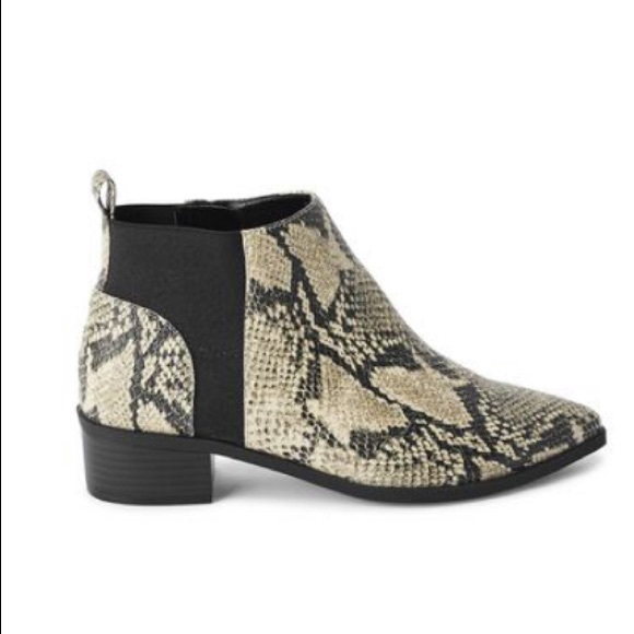 COPY - FAUX SNAKESKIN ANKLE BOOTIES - Picture 3 of 7